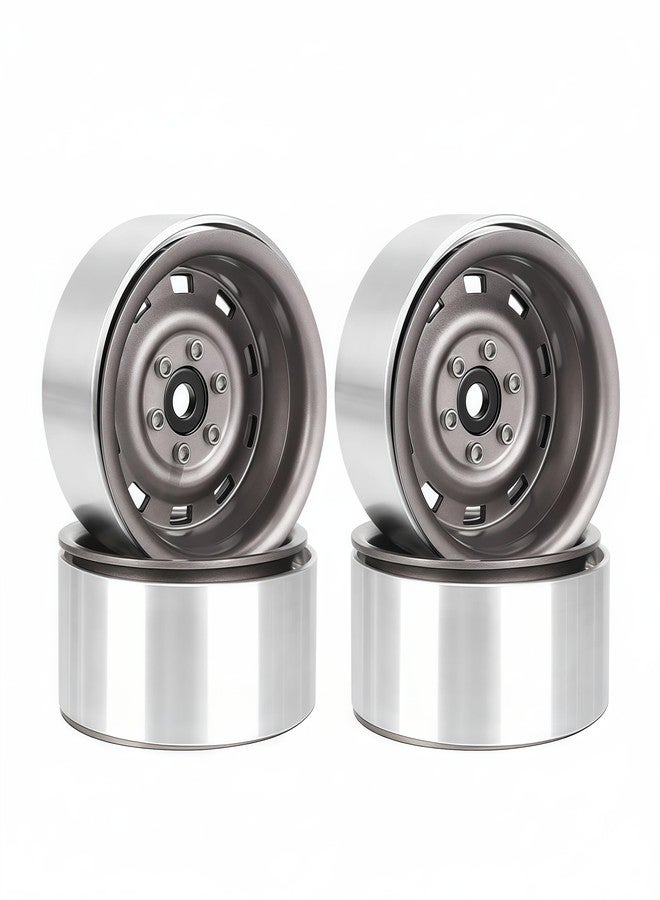 AMK 1.9 Beadlock Wheels Steel 4Pcs - RC Rock Crawler Wheel Rims -8.9mm Offset for 1/10 TRX4 TRX6 SCX10 Jeep Capra Gen8, 12mm Hex Upgrade - Image 1